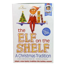Load image into Gallery viewer, Shelf Under The ELF Boy Blue Eyes Scout w/ Storybook A Christmas Tradition NEW