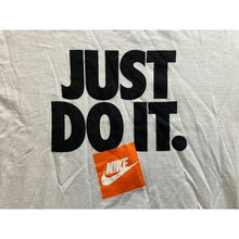 Load image into Gallery viewer, Just Do It Nike Shirt Mens Medium Spell Out Center Swoosh Athletic Athleisure