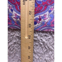 Load image into Gallery viewer, Talbots Sweater Woman 2XL Blue Pink Paisley AOP 3/4 Sleeve Mature Plus