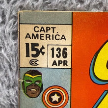 Load image into Gallery viewer, Captain America and Falcon Comic Book #136 April 1971 Marvel Bronze Age