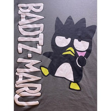Load image into Gallery viewer, Badtz-Maru Shirt Womens Medium Sanrio Hybred Spell Out Sanrio Streetwear Gray
