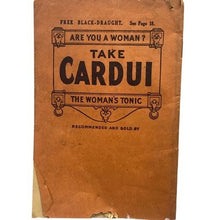 Load image into Gallery viewer, 1912 Cardui Song Book Chattanooga Quack Medicine Company Vintage Sheet Music