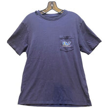 Load image into Gallery viewer, Vineyard Vines T-Shirt Mens Small Oversized Preppy Spellout Blue Tee Graphic