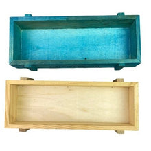 Load image into Gallery viewer, Lot of 2 Wooden Crate Planter Box Cafedo Brasil Coffee Decor Rustic Farmhouse