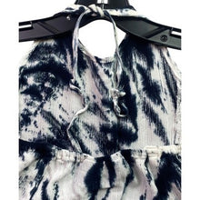 Load image into Gallery viewer, Tiki Palm Sundress Womens Medium Tie-Dye Strappy Beachy Coastal Festival
