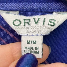 Load image into Gallery viewer, ORVIS Shirt Womens Medium Plaid Flannel Preppy Academia Grunge Streetwear