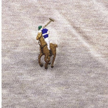 Load image into Gallery viewer, Ralph Lauren Polo Shirt Mens Extra Large Heathered Sand Long Sleeve Pima Preppy