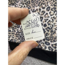 Load image into Gallery viewer, Victoria's Secret Hoodie Womens Large Leopard Lace Up Crop Full Zip Oversize