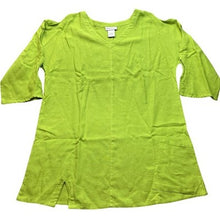 Load image into Gallery viewer, Soft Surroundings Shirt Womens Medium Cold Shoulder Mature Career Office