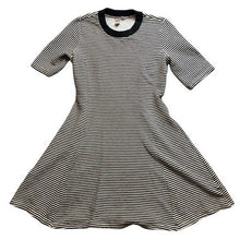Load image into Gallery viewer, Dolan Anthropolgie Dress Womens Small Striped Preppy Gothcore Whimsygoth