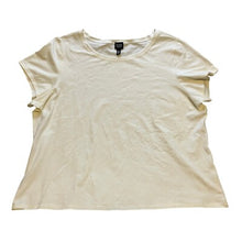 Load image into Gallery viewer, Eileen Fisher Shirt Womens 3XL Organic Cotton Ivory Relaxed Fit Short Sleeve