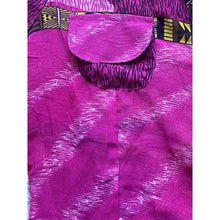Load image into Gallery viewer, OPPA Blouse Womens Small Patchwork Leopard Cheeta Pink Cut Out Back Sheer NWT