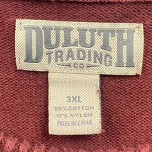 Load image into Gallery viewer, Duluth Trading Sweater Mens 3XL Burgundy Pull Over Crew Neck Preppy Office