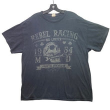 Load image into Gallery viewer, Rebel Racing Shirt Mens Extra Large Skull Grunge Gothcore Motorcycle Streetwear