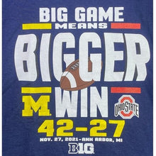 Load image into Gallery viewer, Michigan Ohio State Shirt Mens 2XL Spell Out College Football Athleisure
