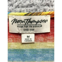 Load image into Gallery viewer, Norm Thompson Shirt Womens Medium Rainbow Striped Pullover Mature Career