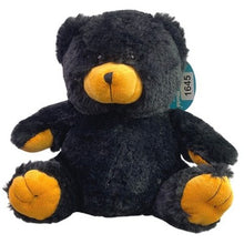 Load image into Gallery viewer, Black Bear Plush Stuffed Animal 10" Soft Cozy