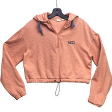 Load image into Gallery viewer, Vans Hoodie Womns Extra Small Oversized Cropped Hooded Pull Over Skate Grunge