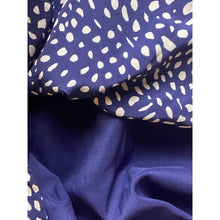 Load image into Gallery viewer, Gap Dress Womens Medium Navy Dress with Tie Polka Dot Print Lined Navy & Ivory