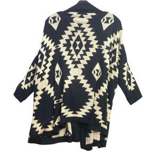 Load image into Gallery viewer, BCBG MAXAZRIA Sweater Womens Small Medium Southwestern Open Front Cardigan