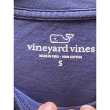 Load image into Gallery viewer, Vineyard Vines T-Shirt Mens Small Oversized Preppy Spellout Blue Tee Graphic