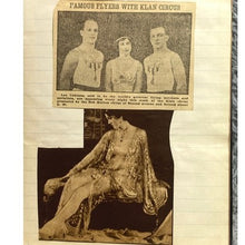Load image into Gallery viewer, Vintage Scrapbook Movie Stars Charles Lindbergh Mary Pickford Garbo Valentino