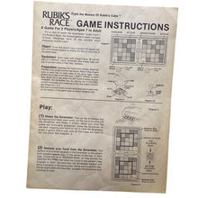 Load image into Gallery viewer, Vintage 1982 Ideal Rubik's Race Board Game Shaker Instructions