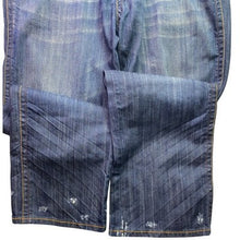 Load image into Gallery viewer, AZZURE Love Life Jeans Mens 40x34 Embroidered Baggy Y2K Hip Hop Streetwear
