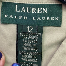 Load image into Gallery viewer, Lauren Ralph Lauren Shirt Womens 12 Sage Preppy Academia Minimalist Office Logo