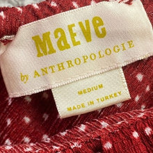 Load image into Gallery viewer, Maeve Anthropologie Blouse Womens Medium Polka Dot One Shoulder Ruffle Bow
