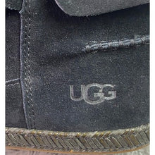 Load image into Gallery viewer, UGG Boots Womens 9 Black Suede Ankle Booties Strappy Preppy Academia Everyday
