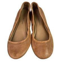 Load image into Gallery viewer, Lucky Brand Shoes Womens 6.5M Ballet Flats Brown Leather Casual Slip On Braided