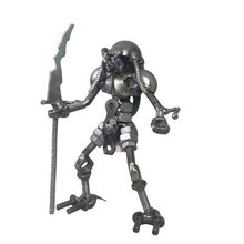 Load image into Gallery viewer, Predator Figurine Scrap Metal Art Industrial Steampunk Alien Warrior Statue