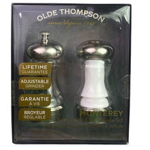 Load image into Gallery viewer, OLDE THOMPSON Monterey Salt & Pepper Grinder Set Adjustable