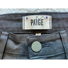 Load image into Gallery viewer, Paige Jeans Womens 29x28 Black Coated Verdugo Ultra Skinny Denim Ladies