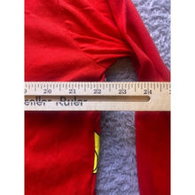 Load image into Gallery viewer, Mickey & Minnie Mouse Shirt Womens Extra Large AOP Spell Out Sleeve Hit Cropped