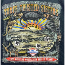 Load image into Gallery viewer, Three Twisted Sisters Shirt Mens 4XL Texas Motorcycle Grunge Spell Out Biker