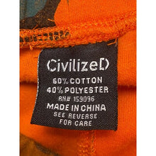 Load image into Gallery viewer, Civilized Pants Womens 2XL Grunge HipHop Color Block Zip Ankle Orange Camo