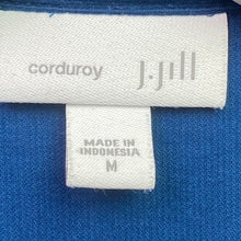 Load image into Gallery viewer, J Jill Shirt Womens Medium Corduroy Mature Career Office Preppy Academia