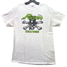 Load image into Gallery viewer, Poison Shirt Mens Medium Skull Crossbones Grunge Punk Rock Spell Out Streetwear
