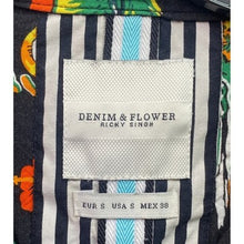Load image into Gallery viewer, Denim & Flower Ricky Singh Shirt Mens Small Hawaiian AOP Coastal Beachy Travel