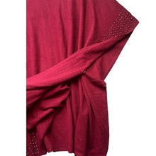 Load image into Gallery viewer, Liquid by Sioni Sweater Womens Small Poncho Cape Studded Pull Over Magnetic