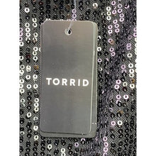 Load image into Gallery viewer, Torrid Cami Womens 6X Sophie Black Sequin Festival Mature Career Streetwear NWT