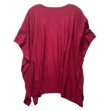 Load image into Gallery viewer, Liquid by Sioni Sweater Womens Small Poncho Cape Studded Pull Over Magnetic