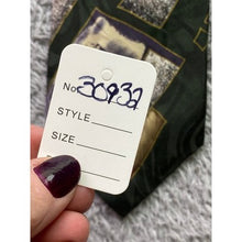 Load image into Gallery viewer, Chez Roffe Necktie Mens New York Geometric Silk Dark Green Career
