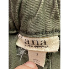 Load image into Gallery viewer, ANA Pants Womens 12 Wide Leg Khaki High Waist Career Everyday Streetwear