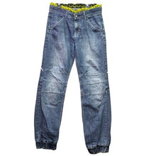 Load image into Gallery viewer, KappAhi Jeans Women 10 Skulls AOP Grunge Punk Rock Skate Hip Hop Streetwear
