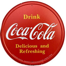 Load image into Gallery viewer, Coca-Cola Metal Sign Soda Advertising Logo Man Cave Wall Decor
