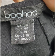 Load image into Gallery viewer, Boohoo Skort Womens 16 Crepe Split Front Preppy Academia Uniform Mini Skirt NWT