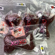 Load image into Gallery viewer, Hugs Kisses Bone Dog Toy Plush Squeaker Metro Pawlin Pet 9 Inch